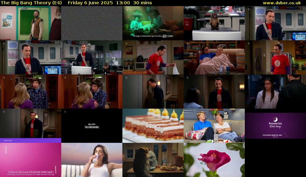 The Big Bang Theory (E4) Friday 6 June 2025 13:00 - 13:30