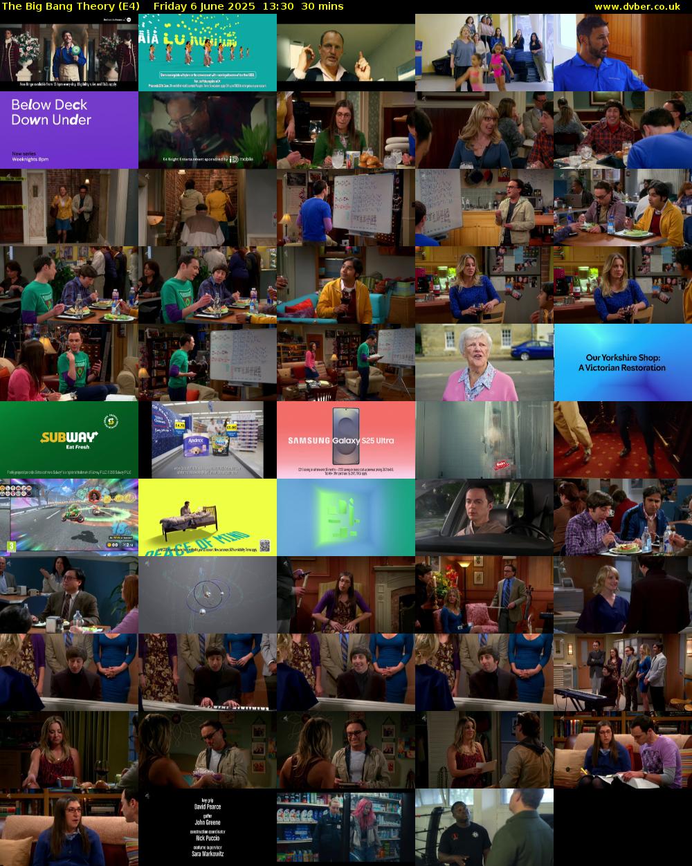 The Big Bang Theory (E4) Friday 6 June 2025 13:30 - 14:00