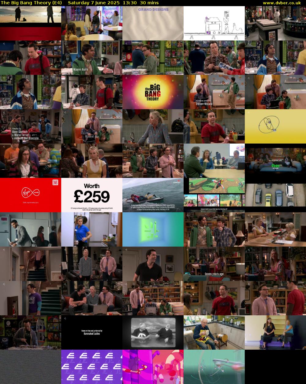 The Big Bang Theory (E4) Saturday 7 June 2025 13:30 - 14:00