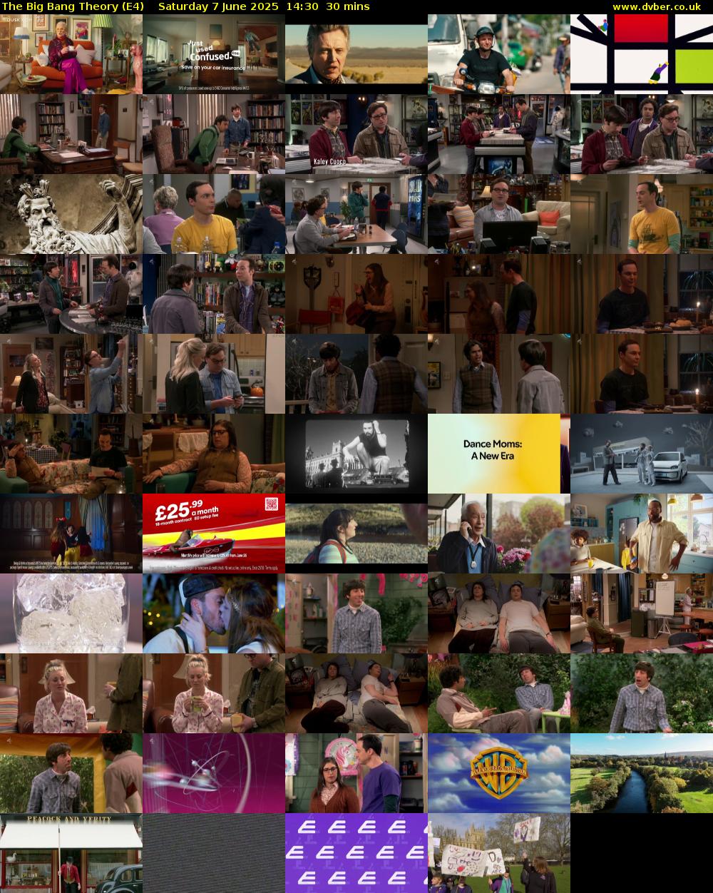 The Big Bang Theory (E4) Saturday 7 June 2025 04:55 - 15:00