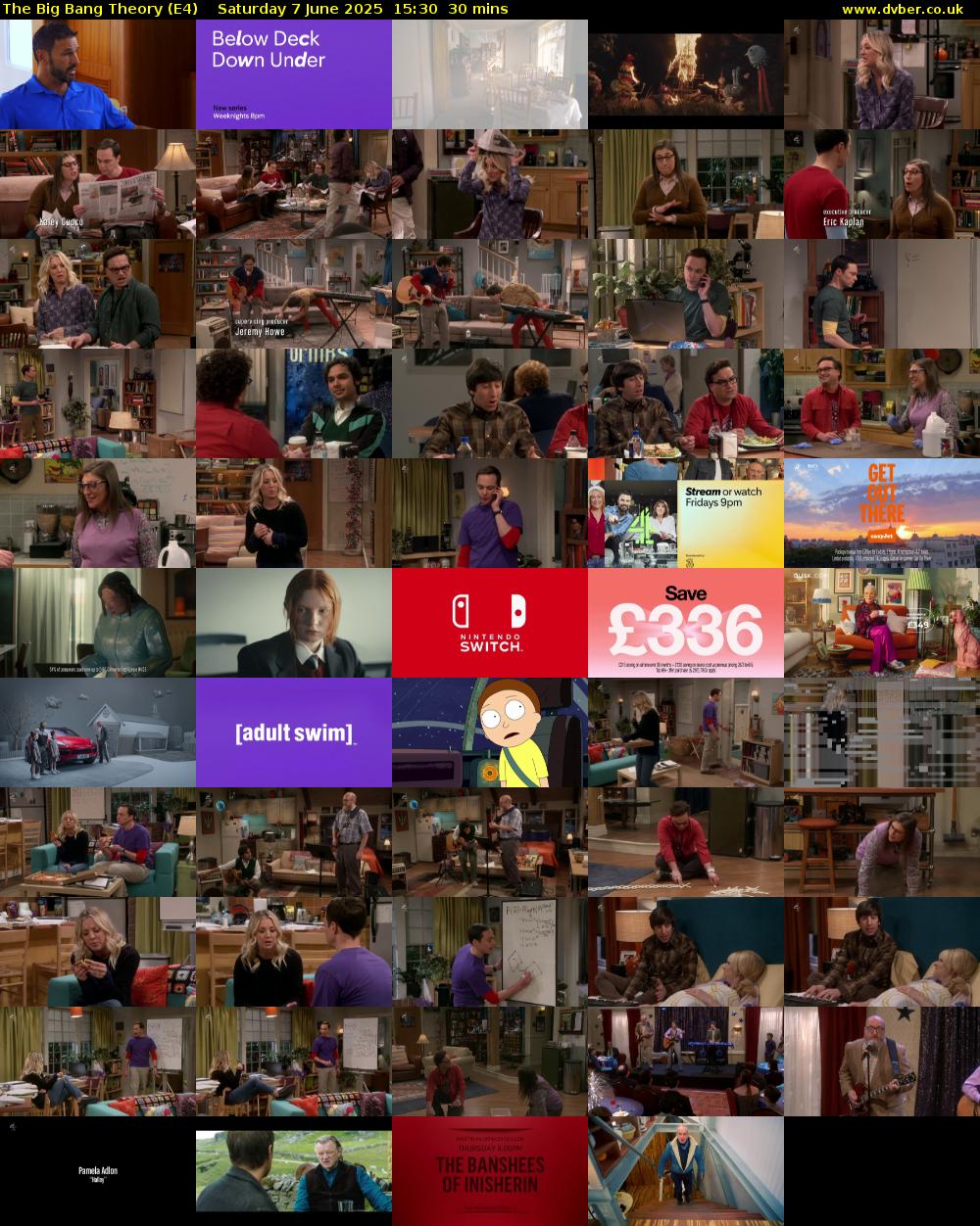 The Big Bang Theory (E4) Saturday 7 June 2025 15:30 - 16:00