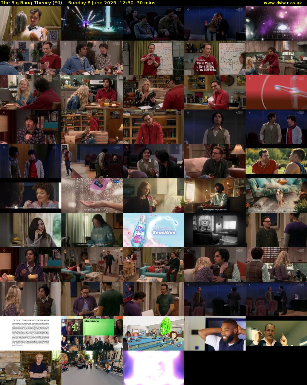 The Big Bang Theory (E4) Sunday 8 June 2025 12:30 - 13:00