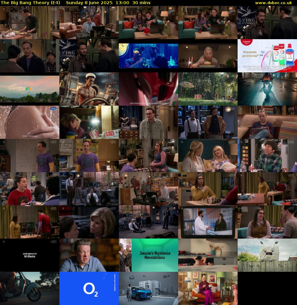 The Big Bang Theory (E4) Sunday 8 June 2025 13:00 - 13:30