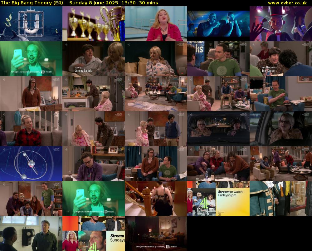 The Big Bang Theory (E4) Sunday 8 June 2025 13:30 - 14:00