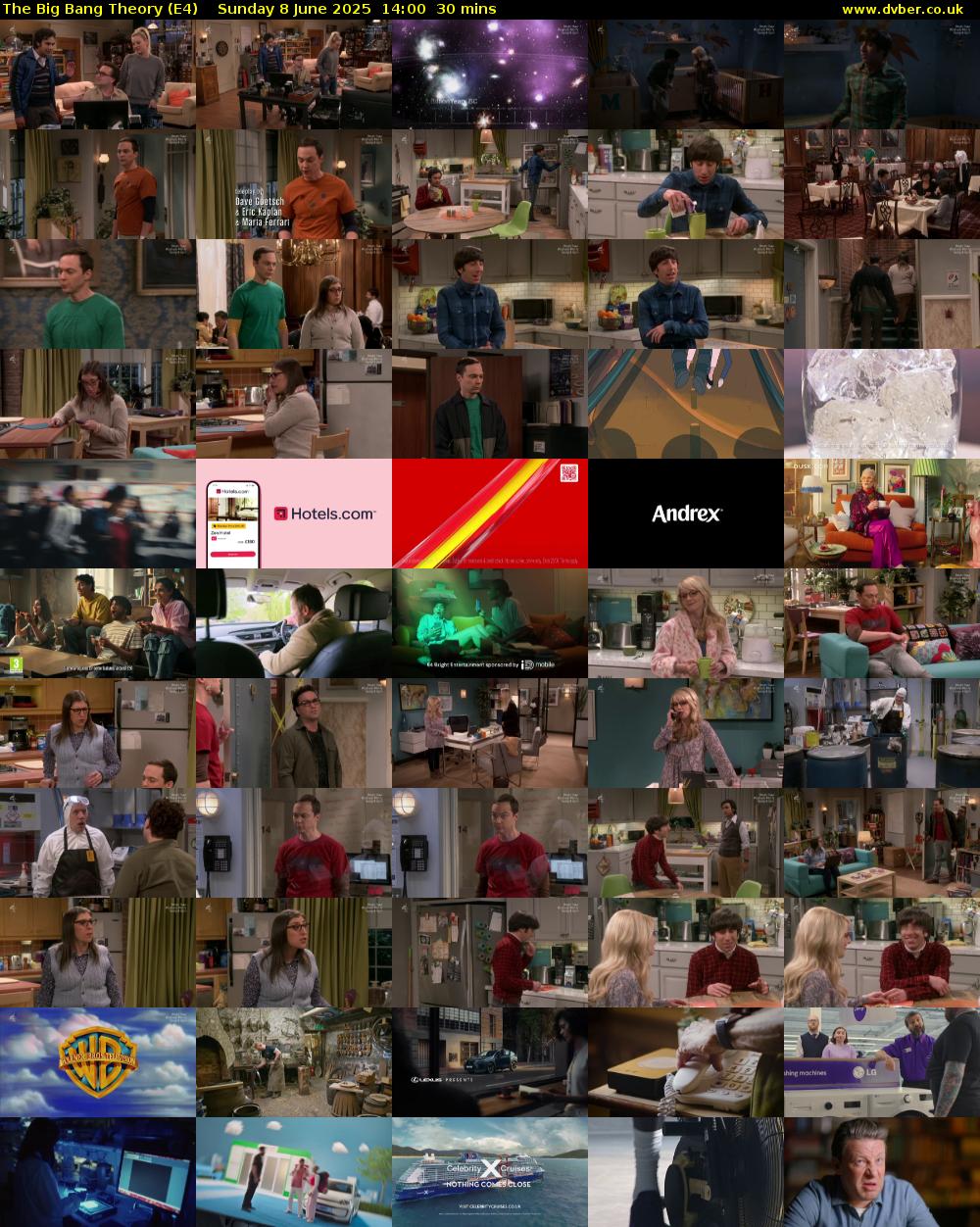 The Big Bang Theory (E4) Sunday 8 June 2025 14:00 - 14:30