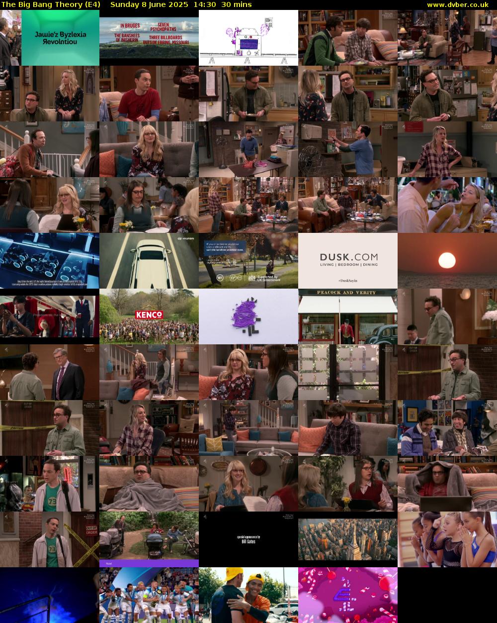 The Big Bang Theory (E4) Sunday 8 June 2025 14:30 - 15:00