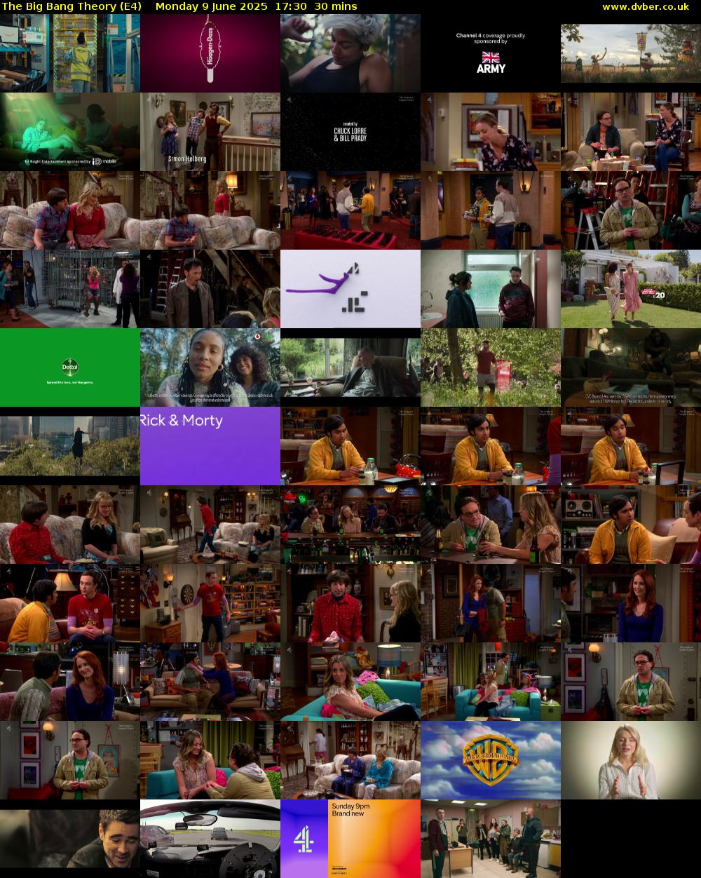 The Big Bang Theory (E4) Monday 9 June 2025 17:30 - 18:00