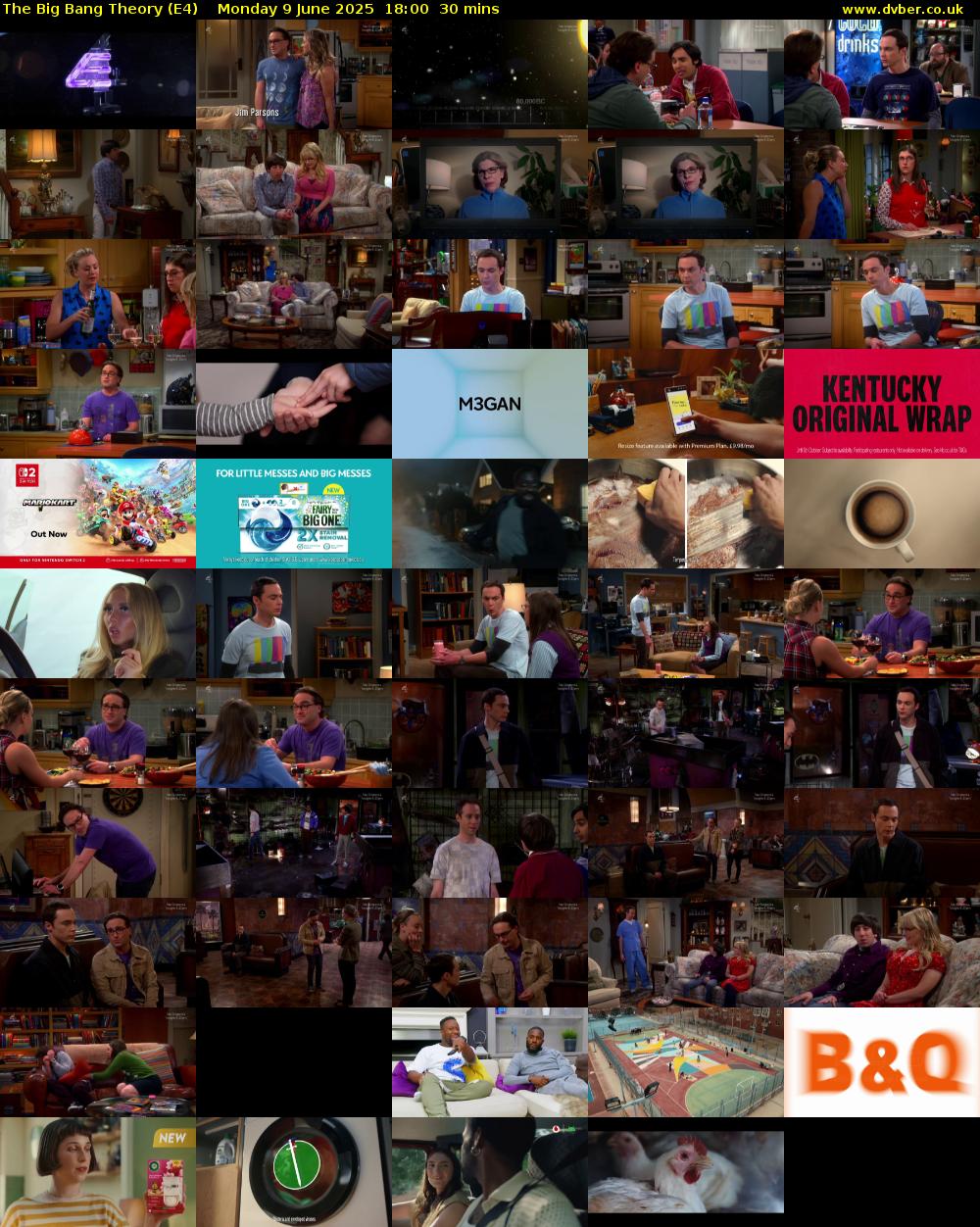 The Big Bang Theory (E4) Monday 9 June 2025 18:00 - 18:30