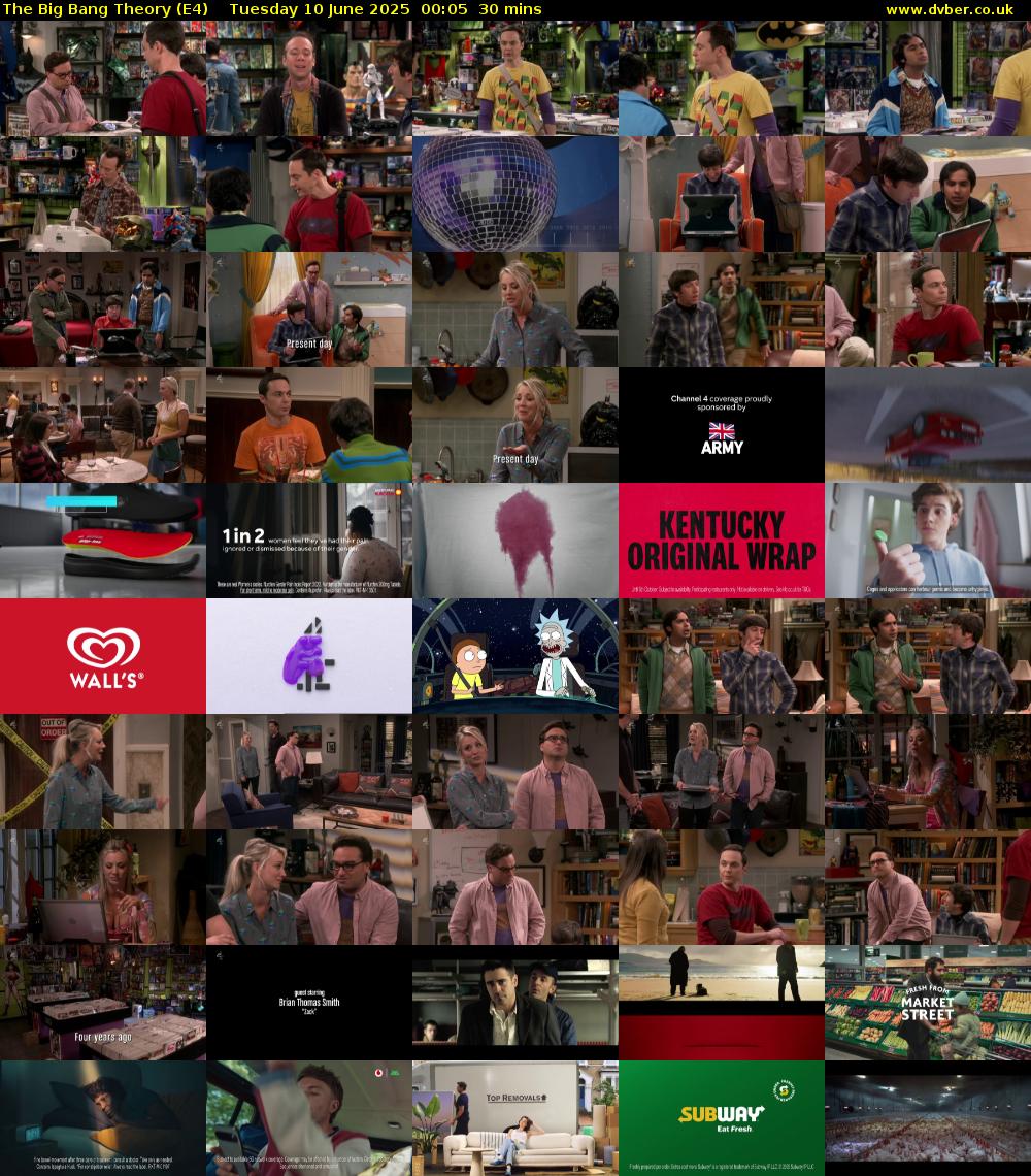 The Big Bang Theory (E4) Tuesday 10 June 2025 00:05 - 00:35