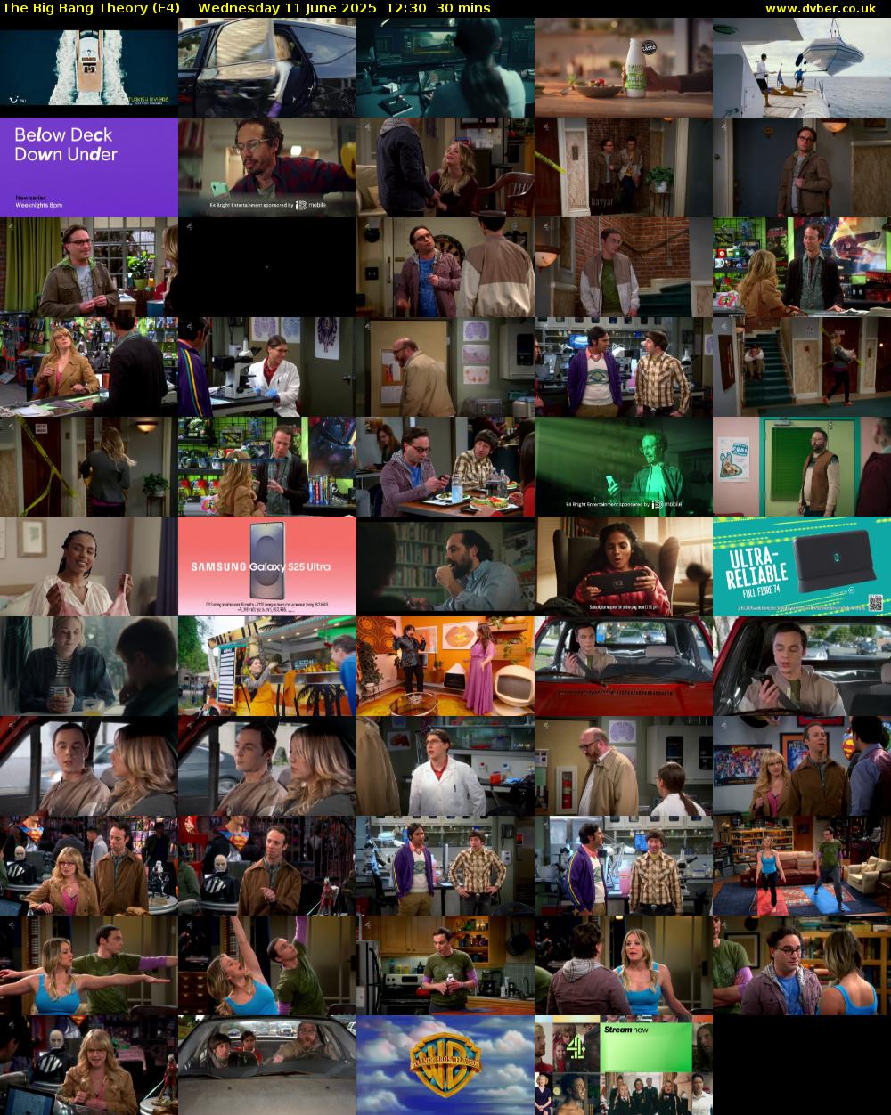 The Big Bang Theory (E4) Wednesday 11 June 2025 12:30 - 13:00