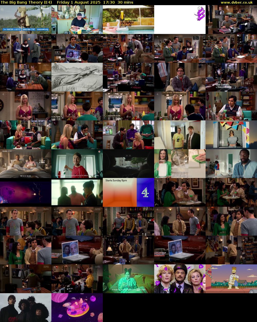 The Big Bang Theory (E4) Friday 1 August 2025 17:30 - 18:00