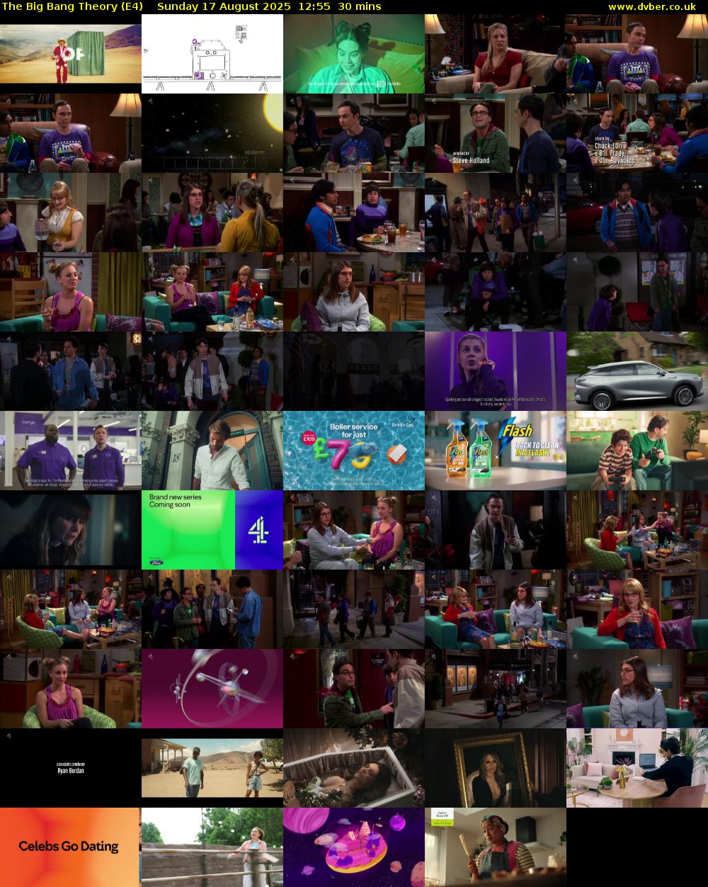 The Big Bang Theory (E4) Sunday 17 August 2025 12:55 - 13:25
