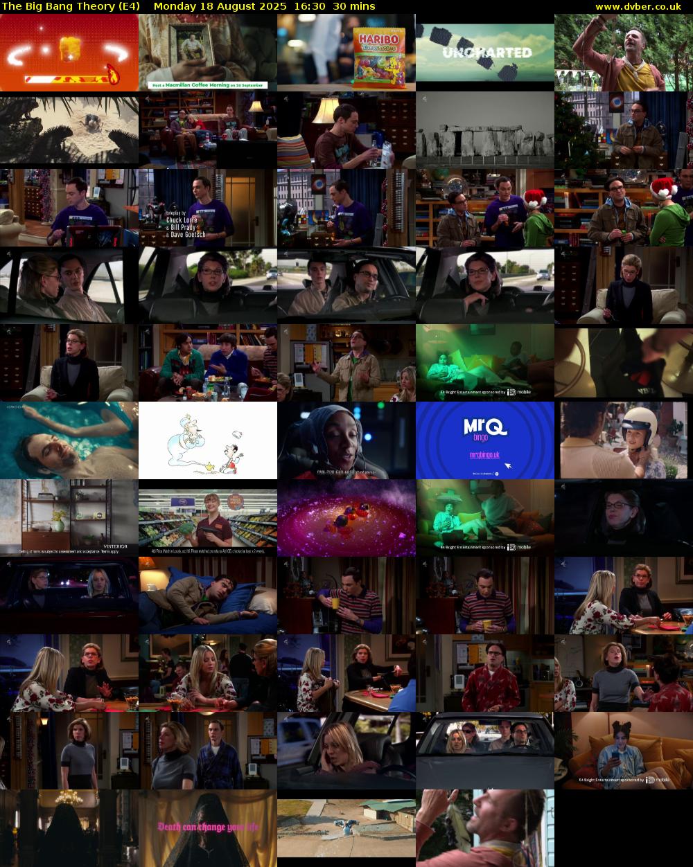 The Big Bang Theory (E4) Monday 18 August 2025 16:30 - 17:00