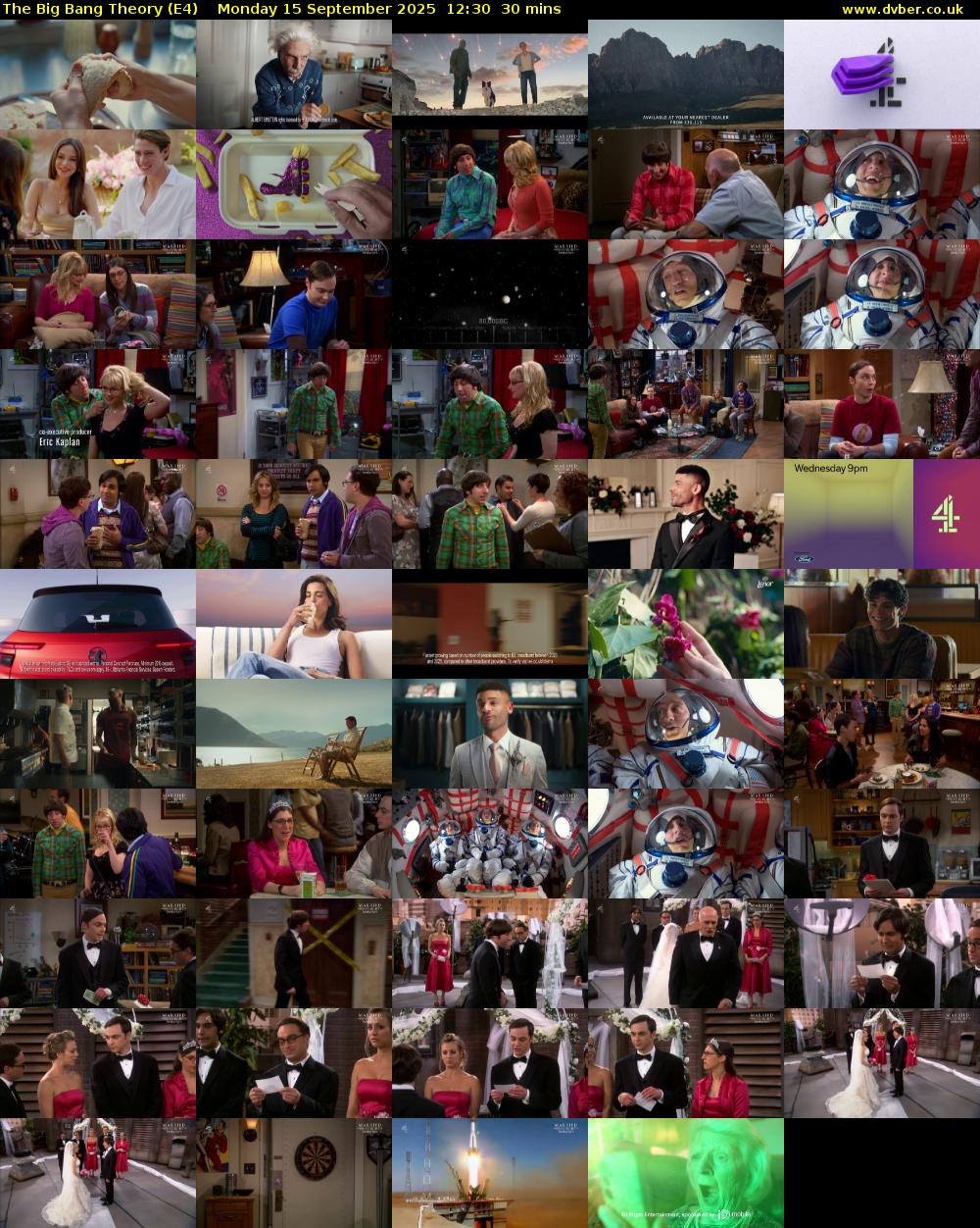 The Big Bang Theory (E4) Monday 15 September 2025 12:30 - 13:00