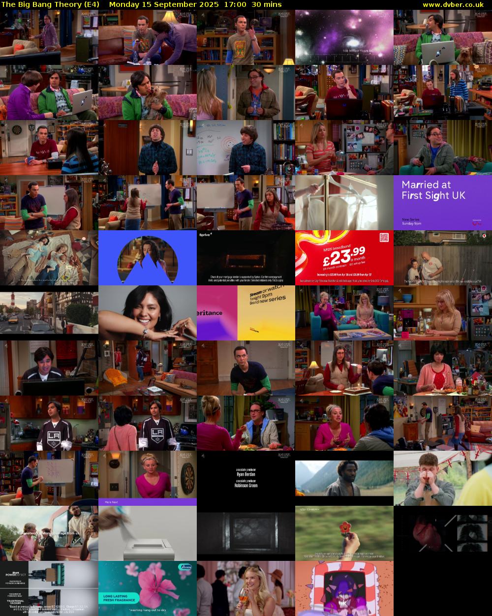 The Big Bang Theory (E4) Monday 15 September 2025 17:00 - 17:30
