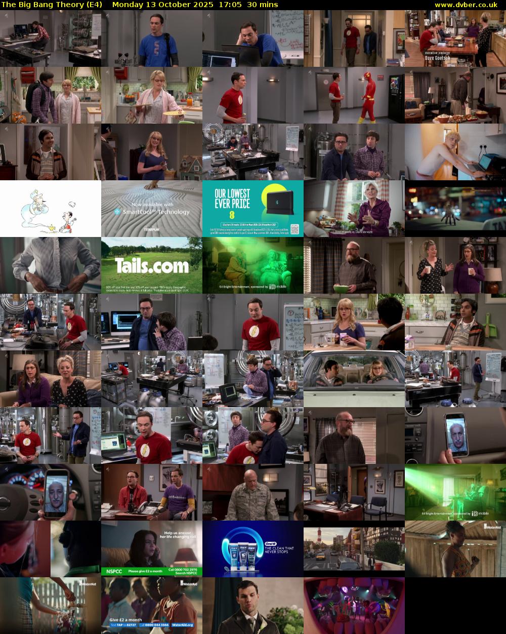 The Big Bang Theory (E4) Monday 13 October 2025 17:05 - 17:35