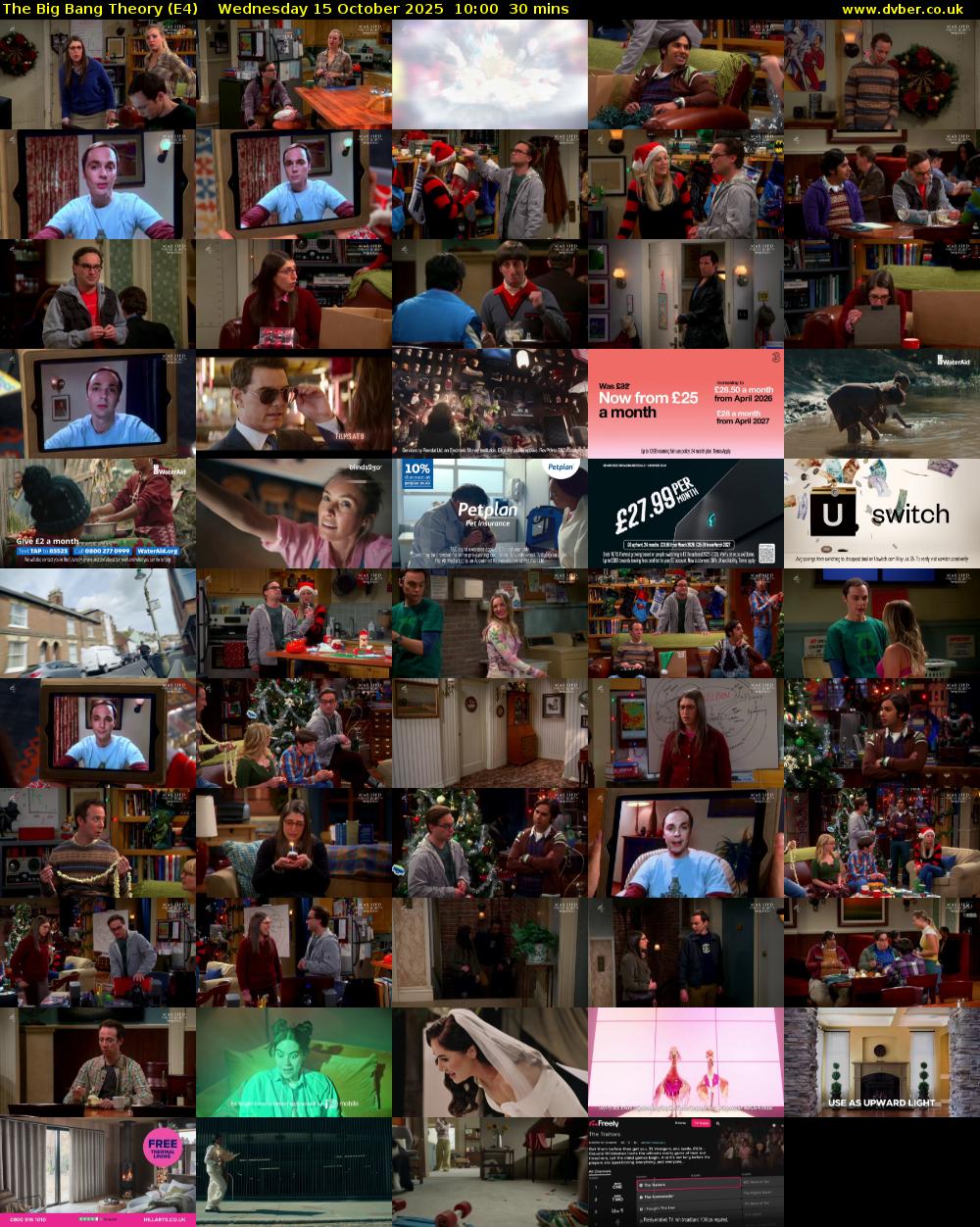 The Big Bang Theory (E4) Wednesday 15 October 2025 10:00 - 10:30