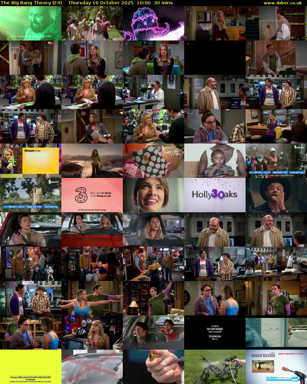 The Big Bang Theory (E4) Thursday 16 October 2025 10:00 - 10:30