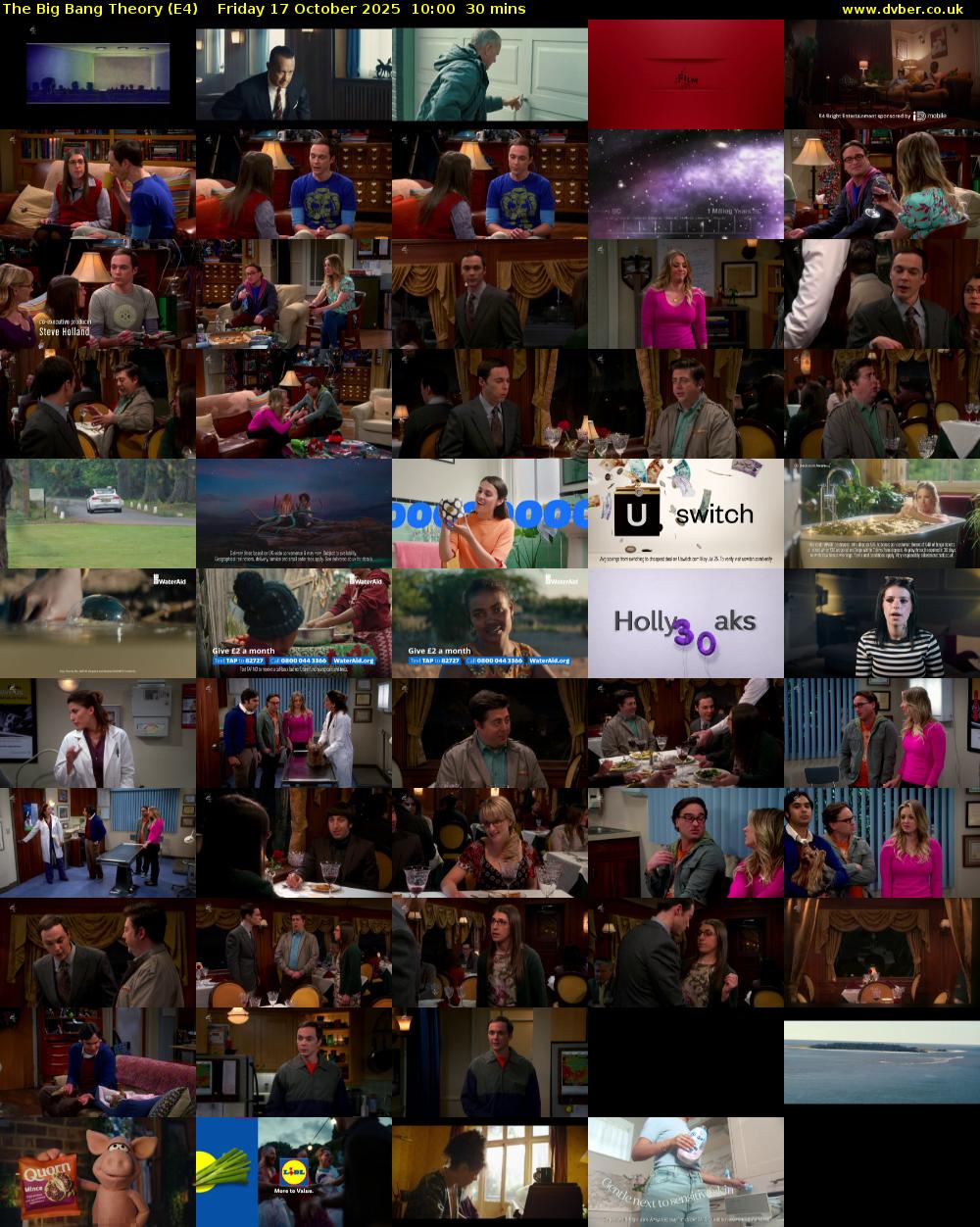 The Big Bang Theory (E4) Friday 17 October 2025 10:00 - 10:30