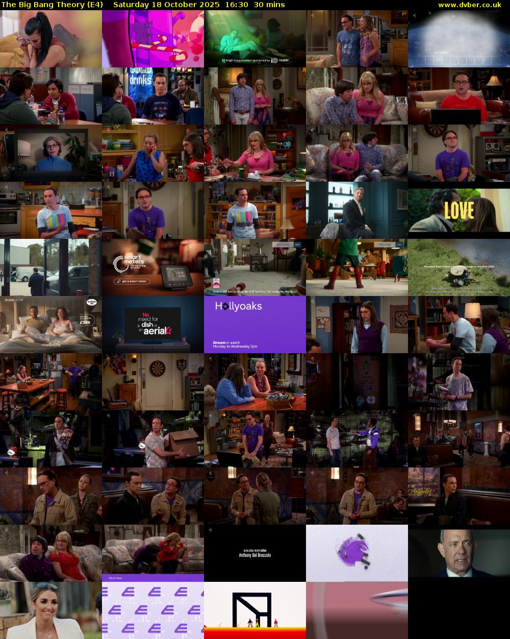 The Big Bang Theory (E4) Saturday 18 October 2025 16:30 - 17:00