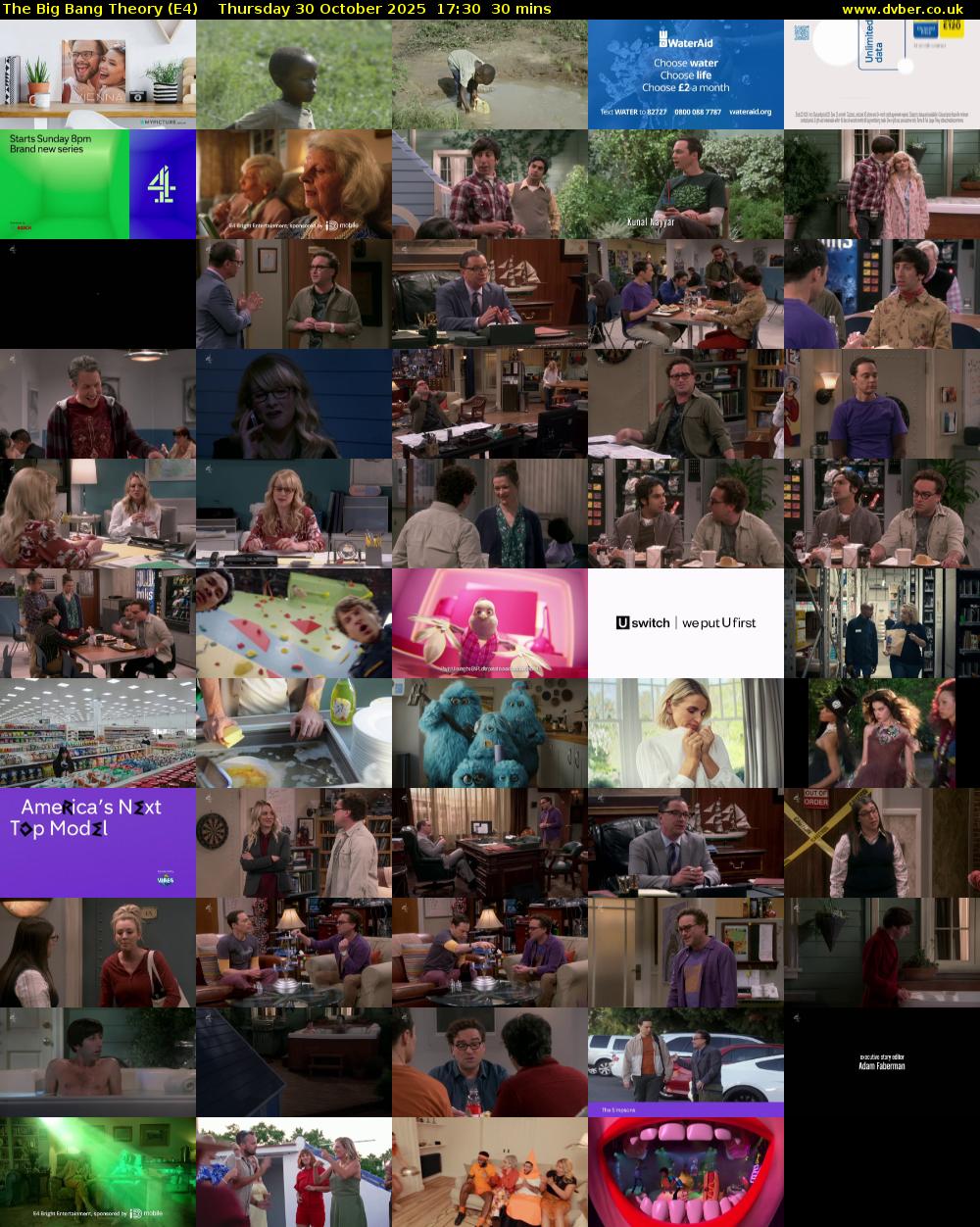 The Big Bang Theory (E4) Thursday 30 October 2025 17:30 - 18:00