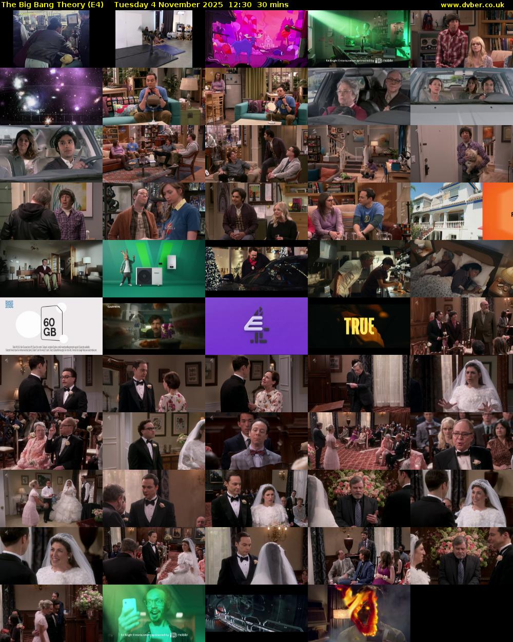 The Big Bang Theory (E4) Tuesday 4 November 2025 12:30 - 13:00
