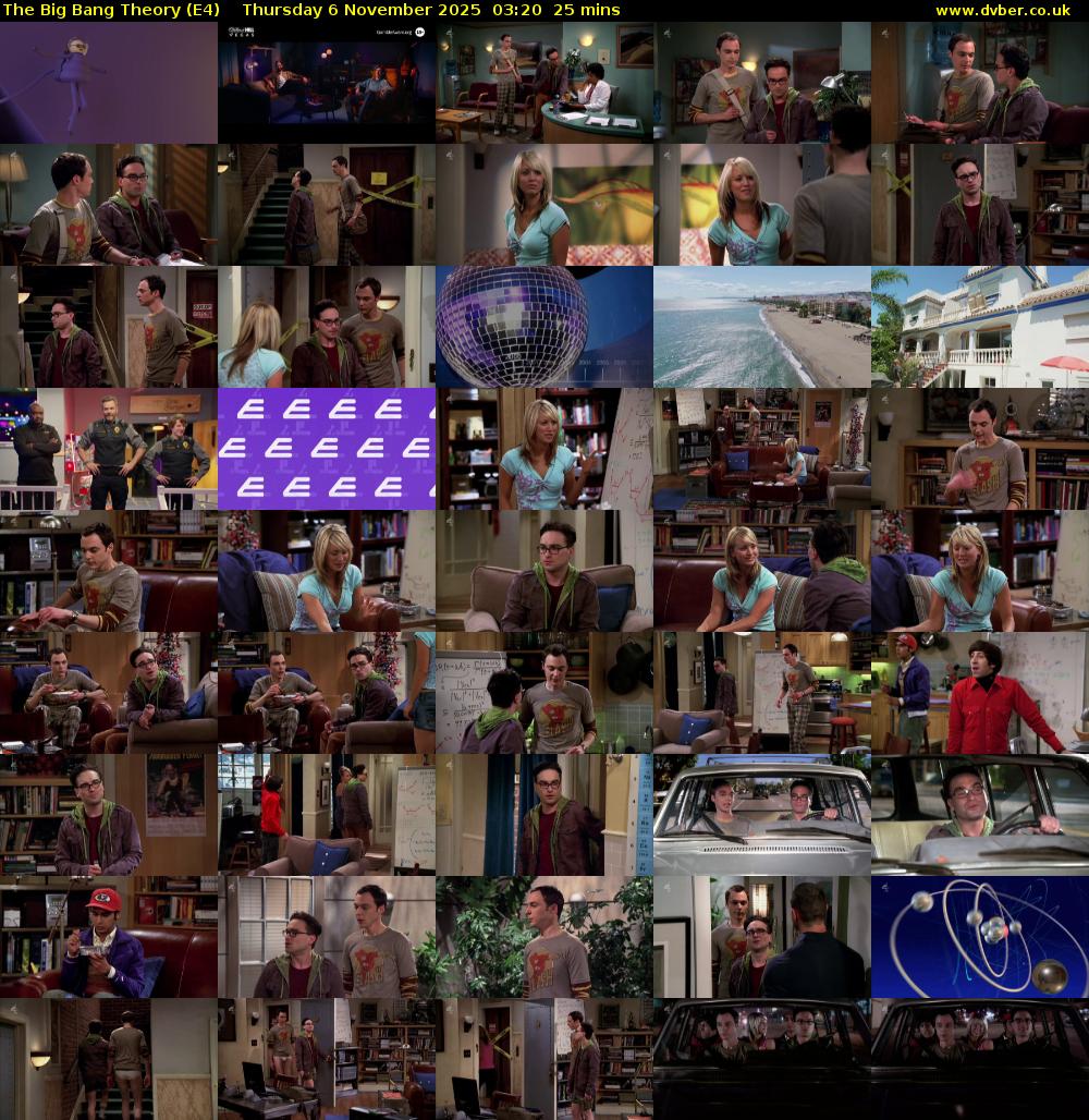The Big Bang Theory (E4) Thursday 6 November 2025 03:20 - 03:45