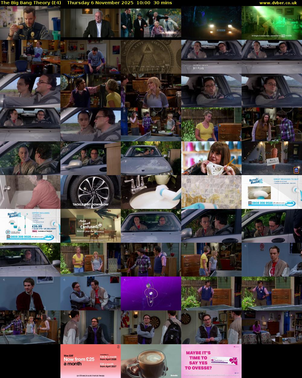 The Big Bang Theory (E4) Thursday 6 November 2025 10:00 - 10:30