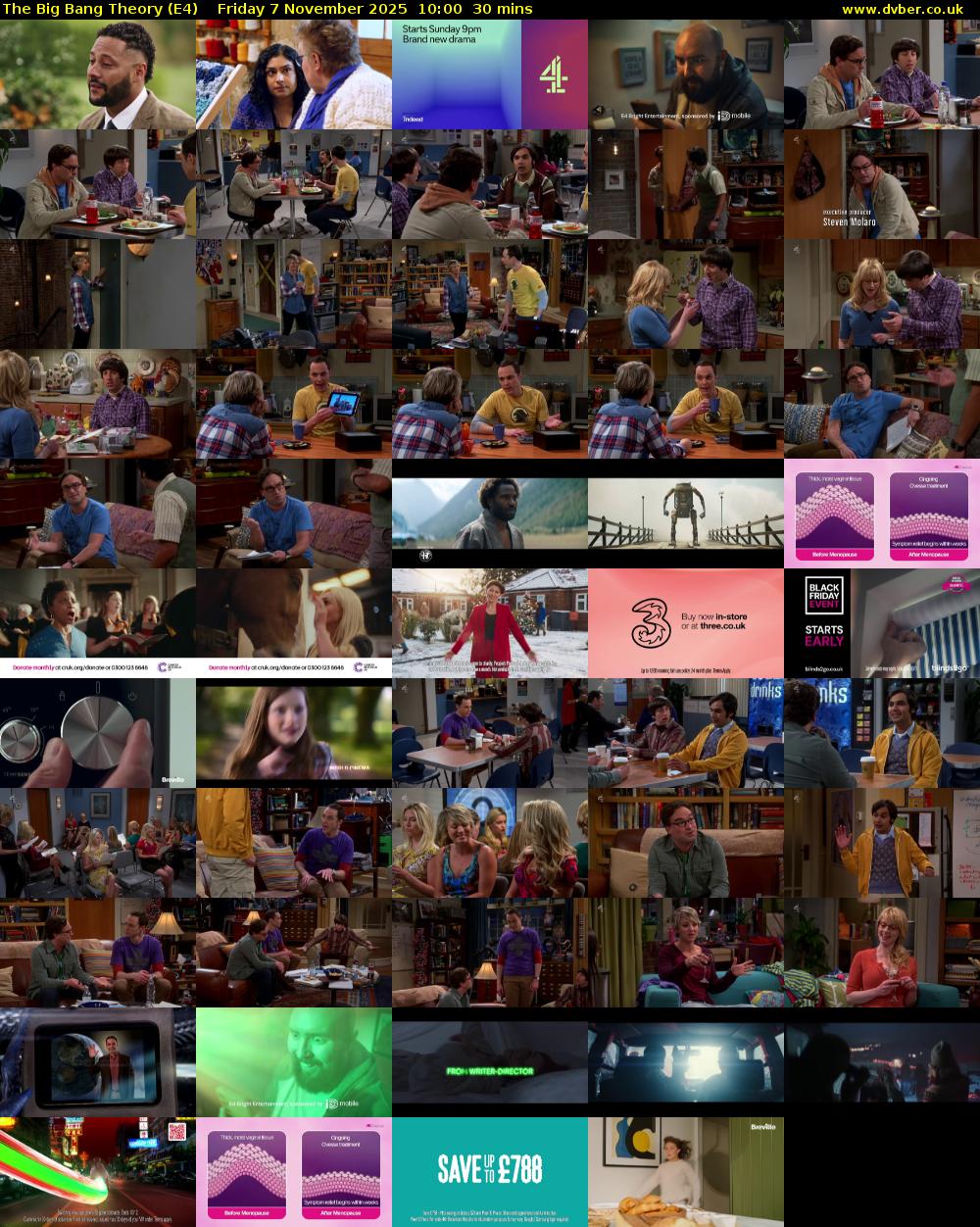 The Big Bang Theory (E4) Friday 7 November 2025 10:00 - 10:30
