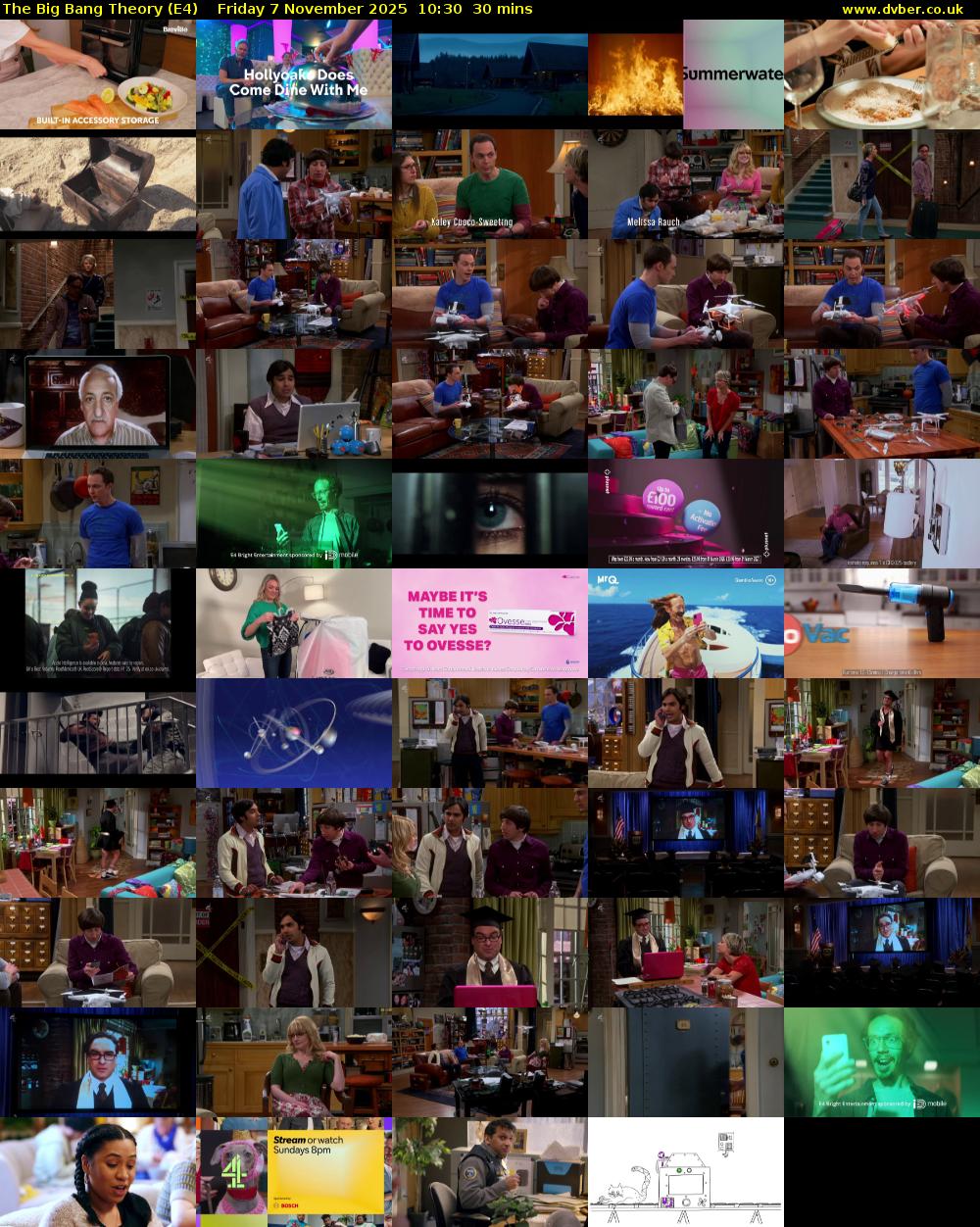 The Big Bang Theory (E4) Friday 7 November 2025 10:30 - 11:00