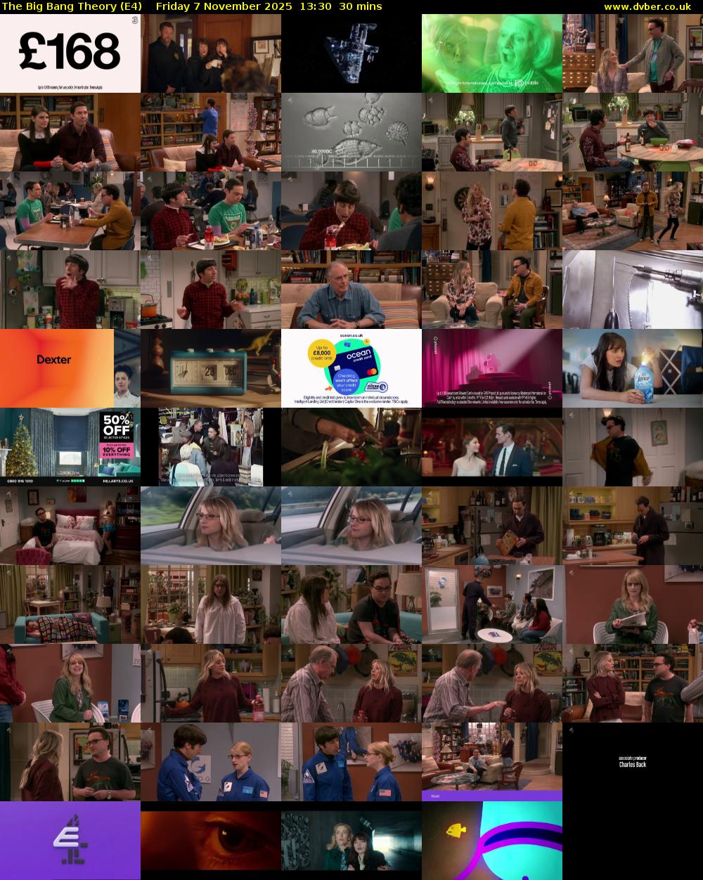 The Big Bang Theory (E4) Friday 7 November 2025 13:30 - 14:00