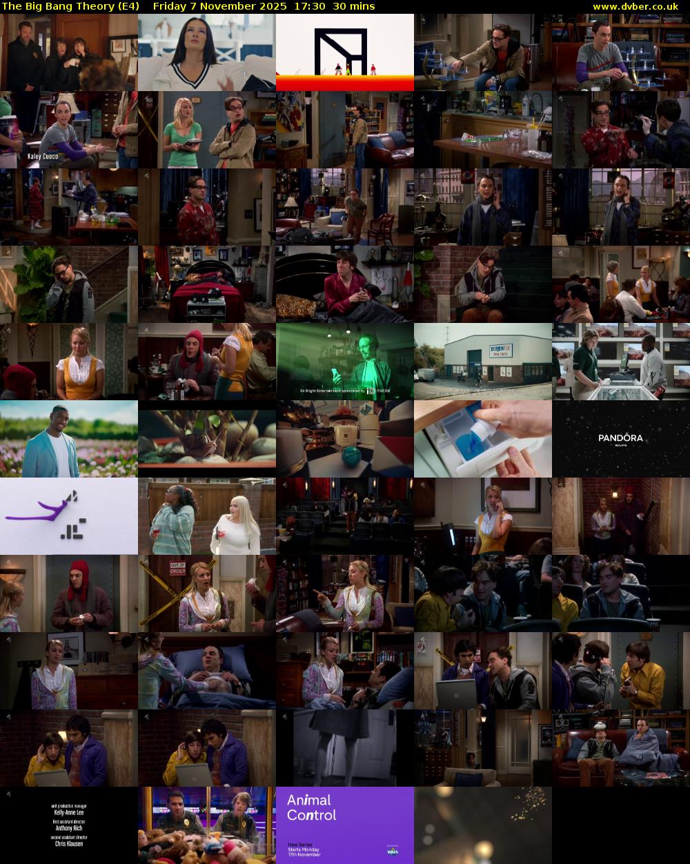 The Big Bang Theory (E4) Friday 7 November 2025 17:30 - 18:00