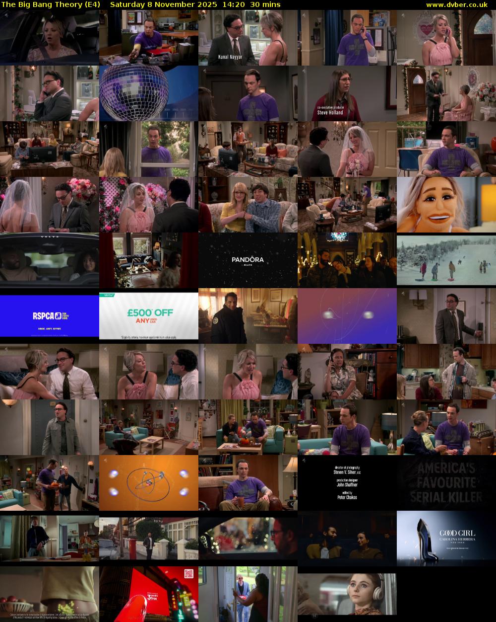 The Big Bang Theory (E4) Saturday 8 November 2025 14:20 - 14:50