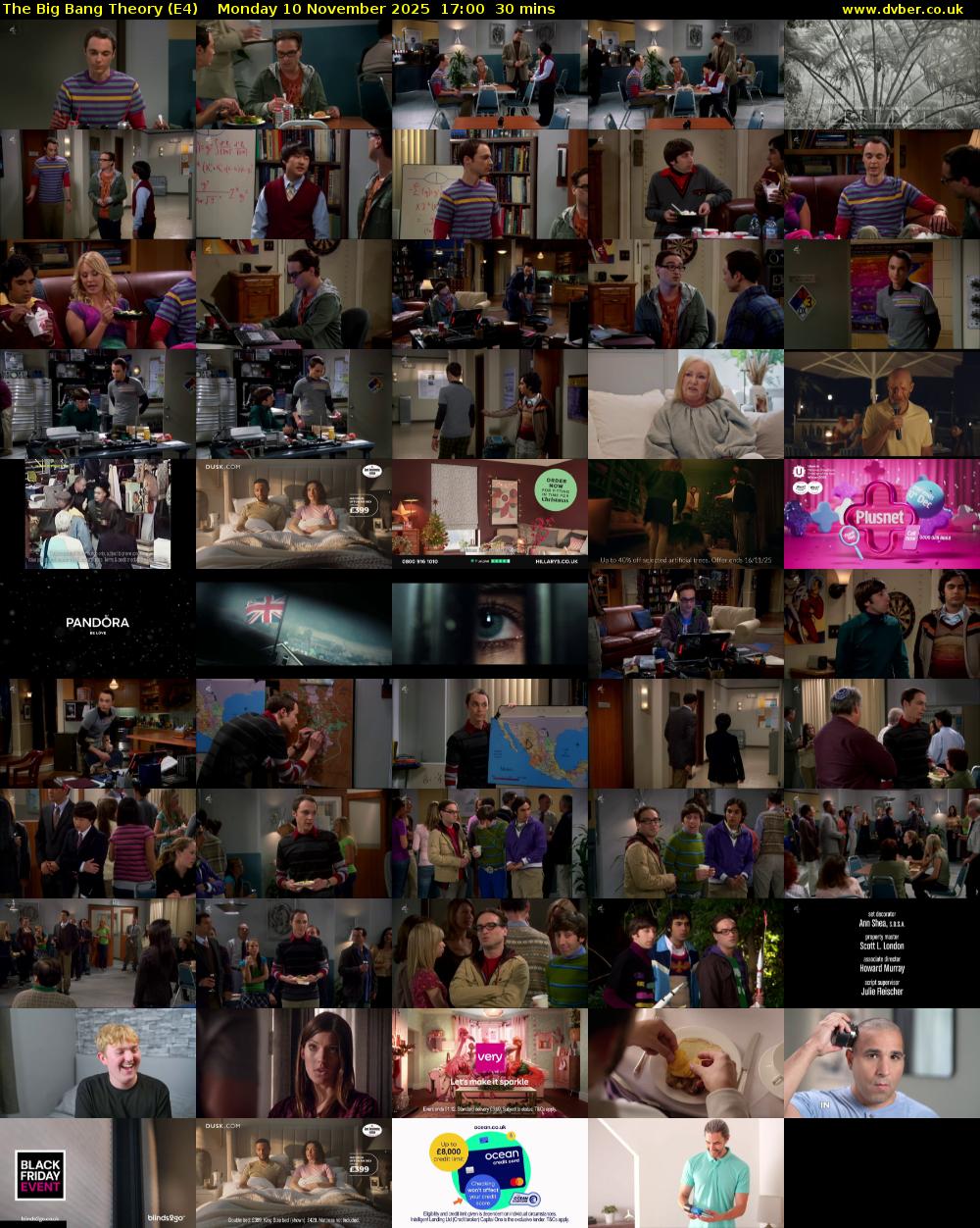 The Big Bang Theory (E4) Monday 10 November 2025 17:00 - 17:30