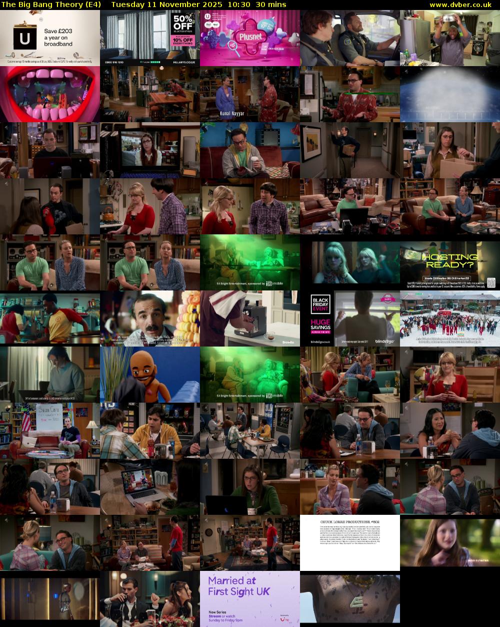 The Big Bang Theory (E4) Tuesday 11 November 2025 10:30 - 11:00