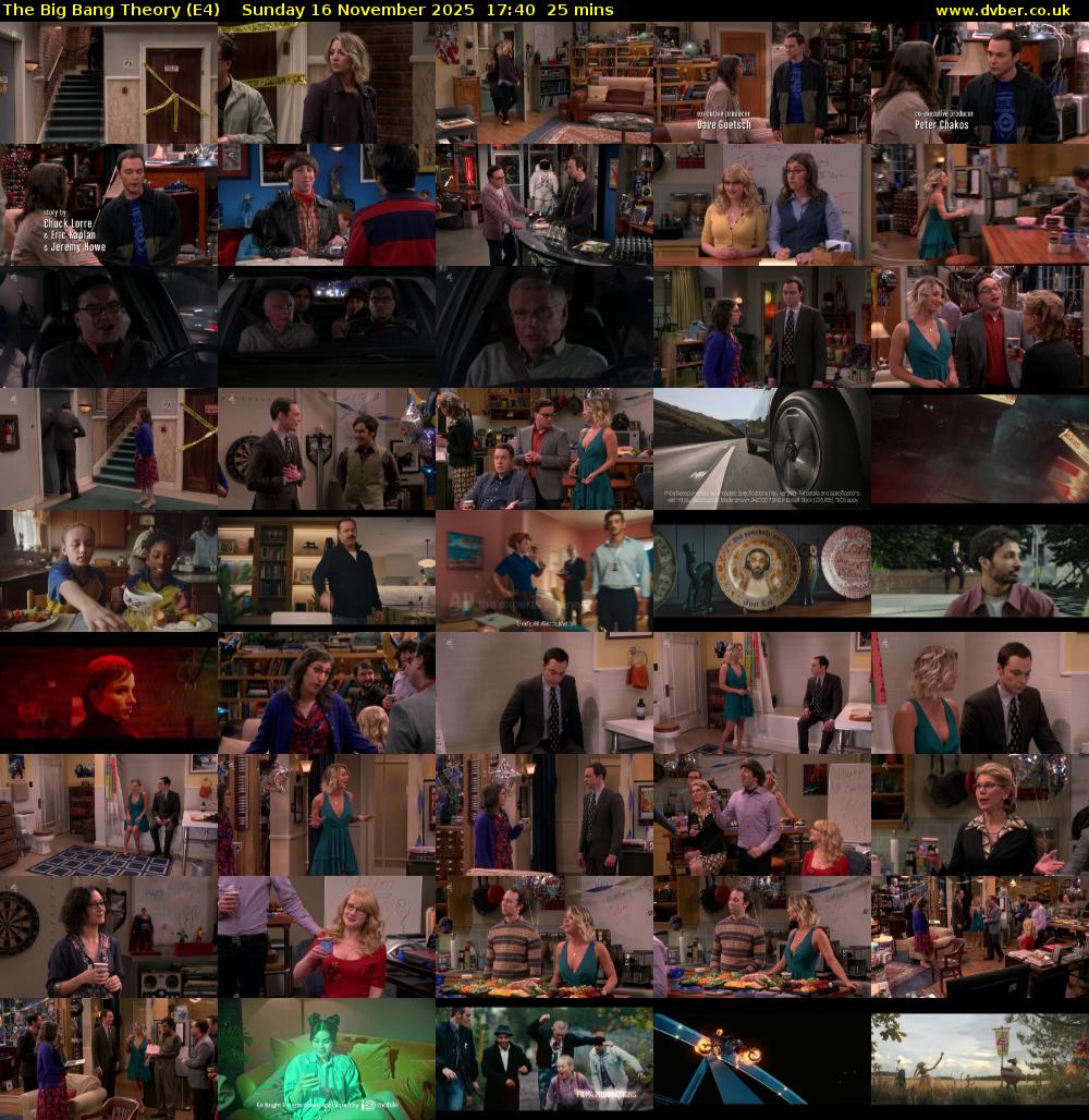 The Big Bang Theory (E4) Sunday 16 November 2025 17:40 - 18:05