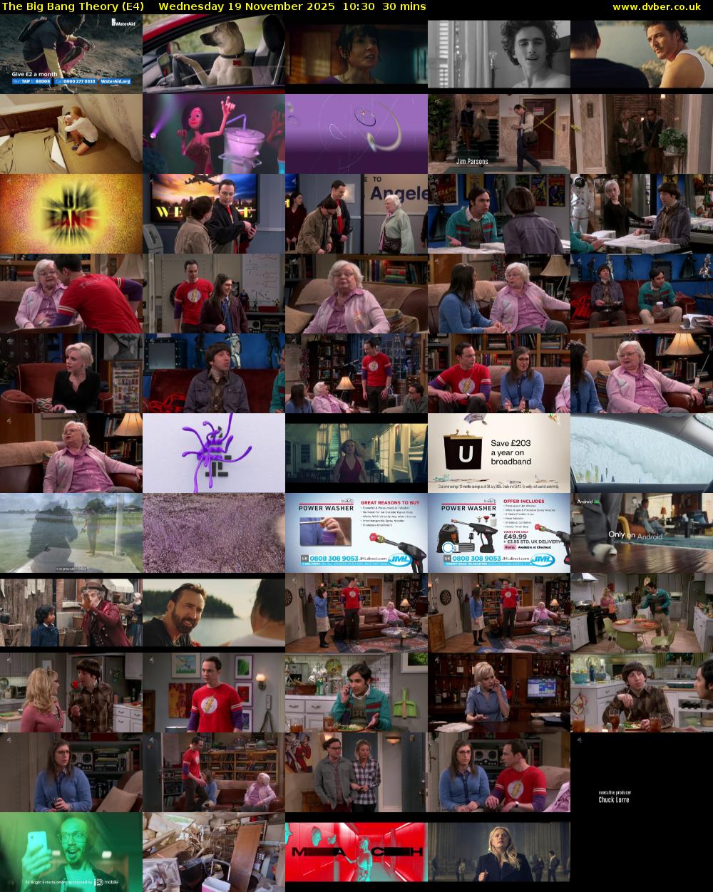The Big Bang Theory (E4) Wednesday 19 November 2025 10:30 - 11:00