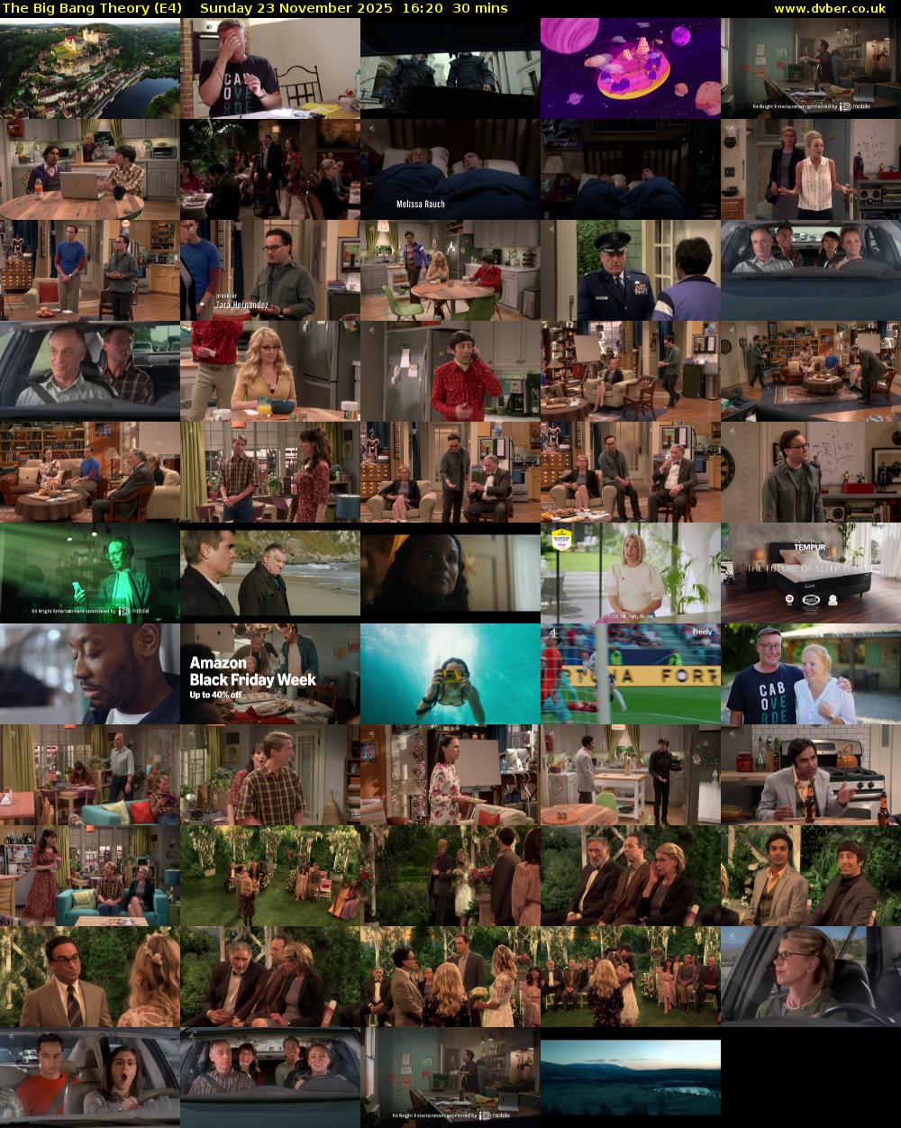 The Big Bang Theory (E4) Sunday 23 November 2025 16:20 - 16:50