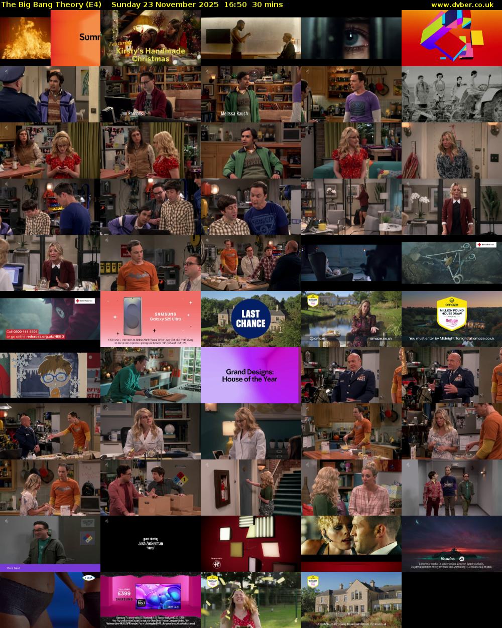 The Big Bang Theory (E4) Sunday 23 November 2025 16:50 - 17:20
