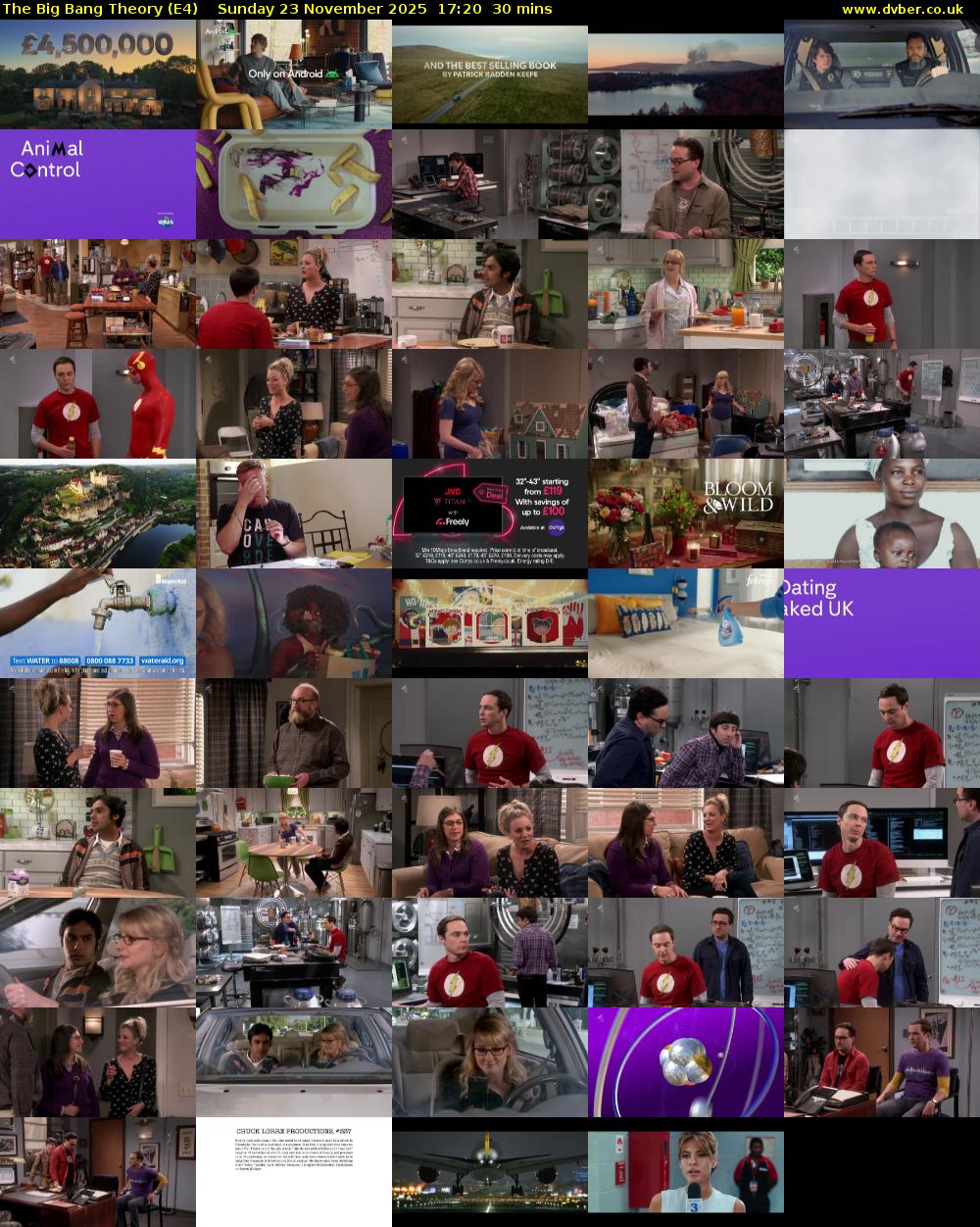 The Big Bang Theory (E4) Sunday 23 November 2025 17:20 - 17:50