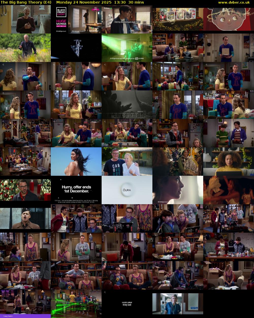 The Big Bang Theory (E4) Monday 24 November 2025 13:30 - 14:00