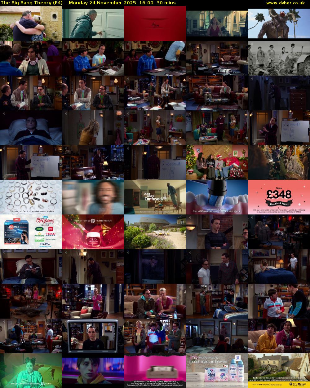 The Big Bang Theory (E4) Monday 24 November 2025 16:00 - 16:30