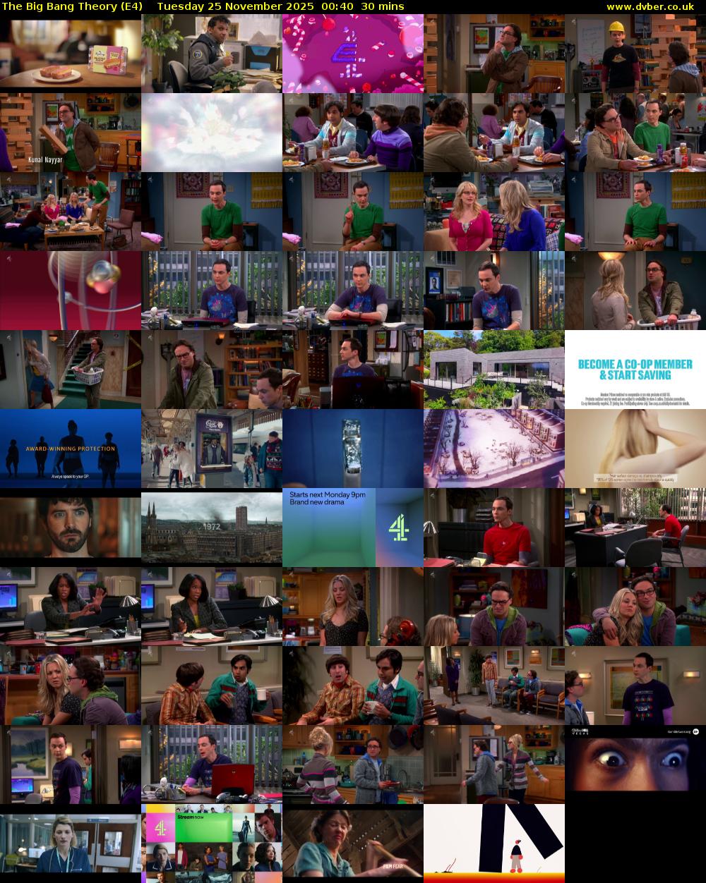 The Big Bang Theory (E4) Tuesday 25 November 2025 00:40 - 01:10