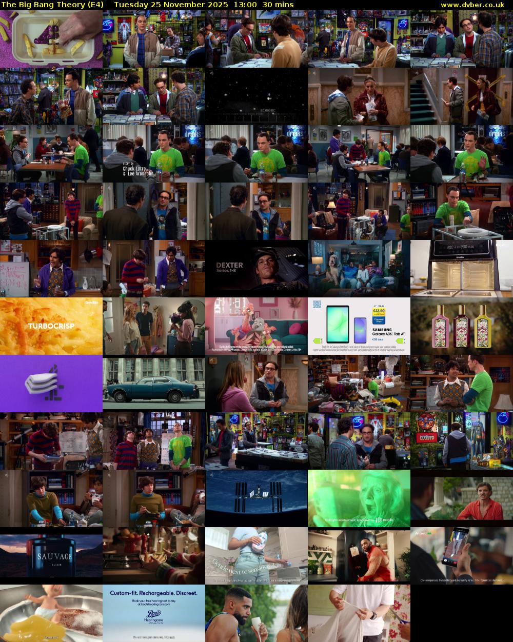 The Big Bang Theory (E4) Tuesday 25 November 2025 13:00 - 13:30