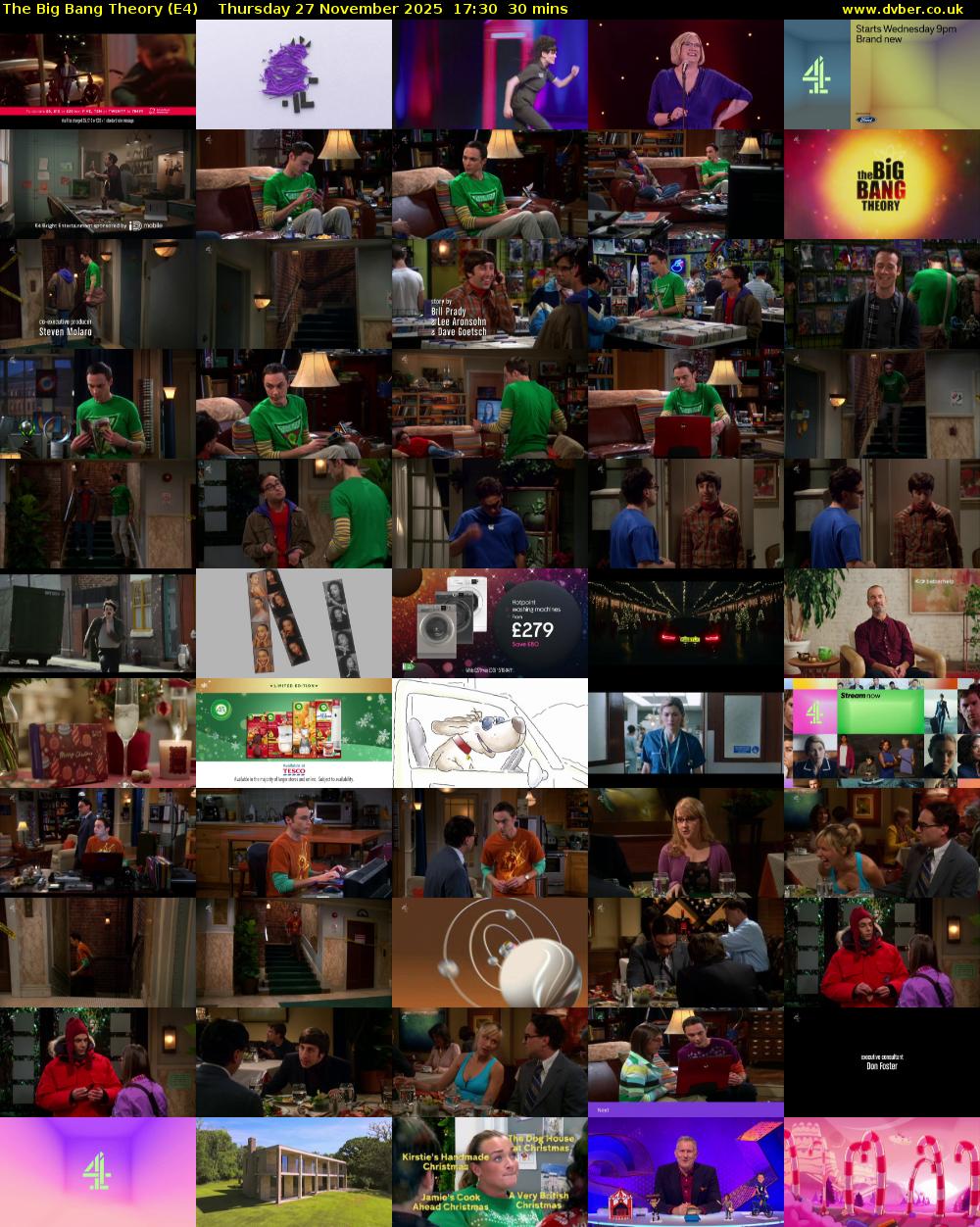 The Big Bang Theory (E4) Thursday 27 November 2025 17:30 - 18:00