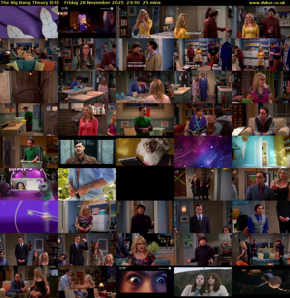 The Big Bang Theory (E4) Friday 28 November 2025 23:40 - 00:05