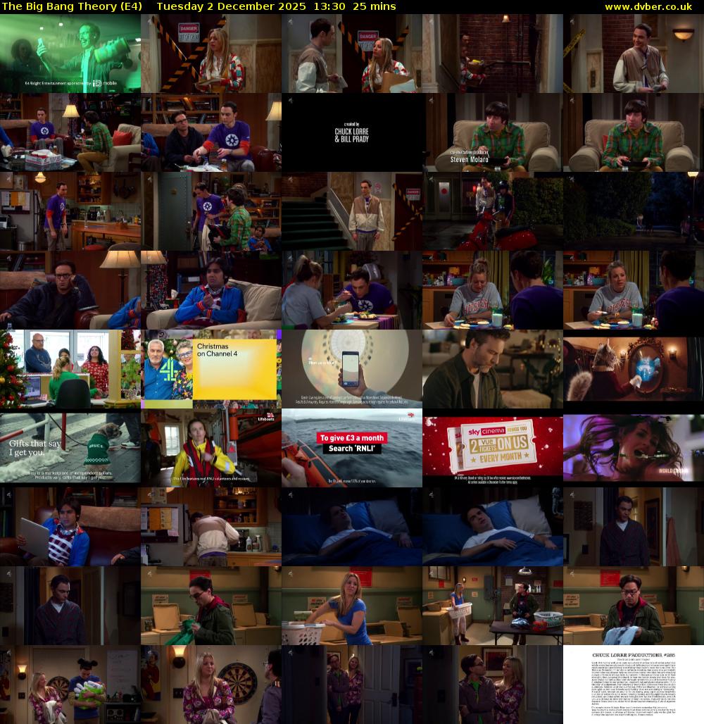 The Big Bang Theory (E4) Tuesday 2 December 2025 13:30 - 13:55