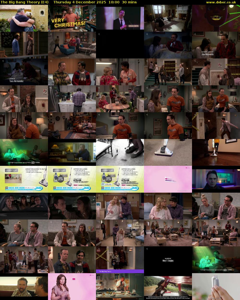 The Big Bang Theory (E4) Thursday 4 December 2025 10:00 - 10:30
