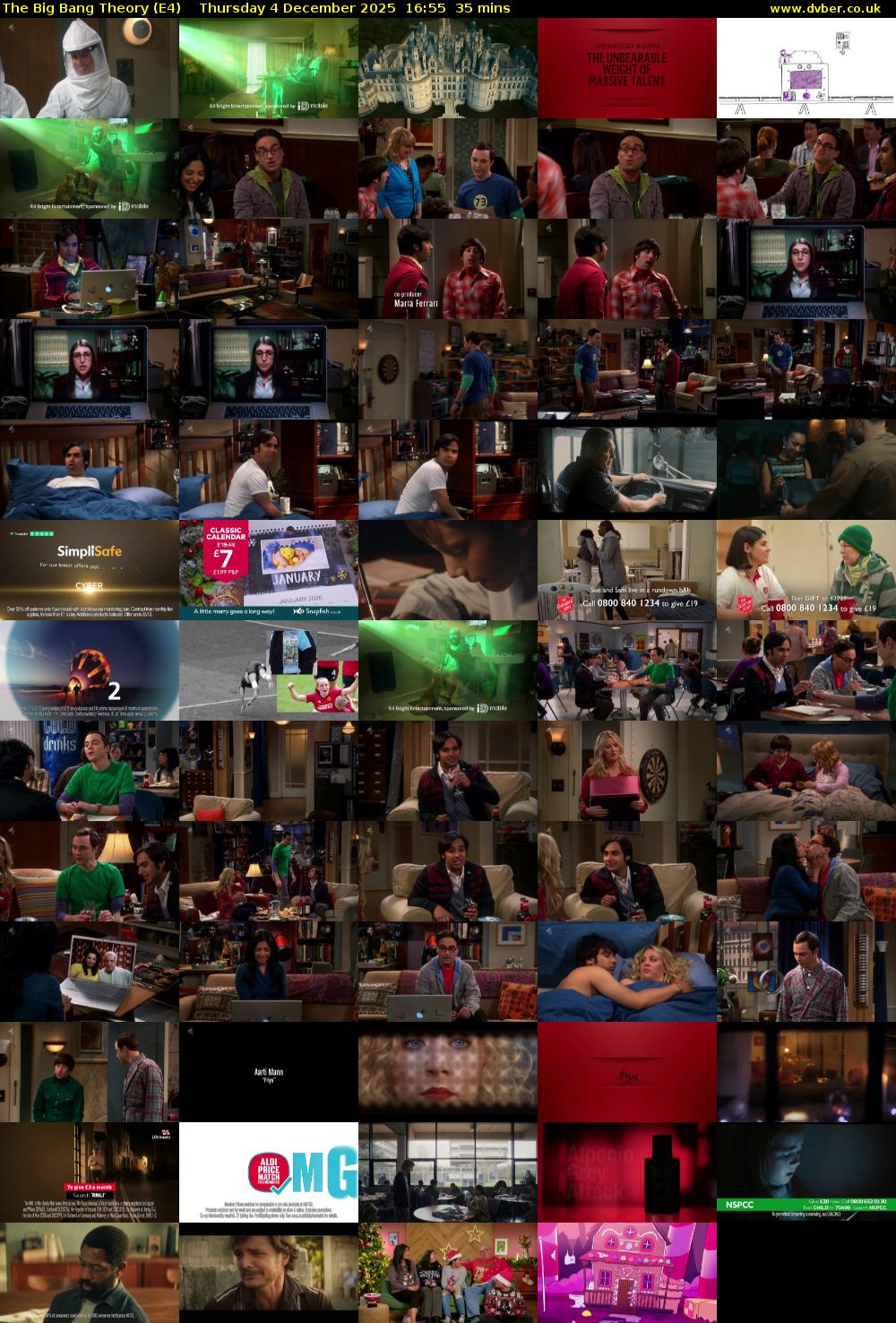 The Big Bang Theory (E4) Thursday 4 December 2025 16:55 - 17:30