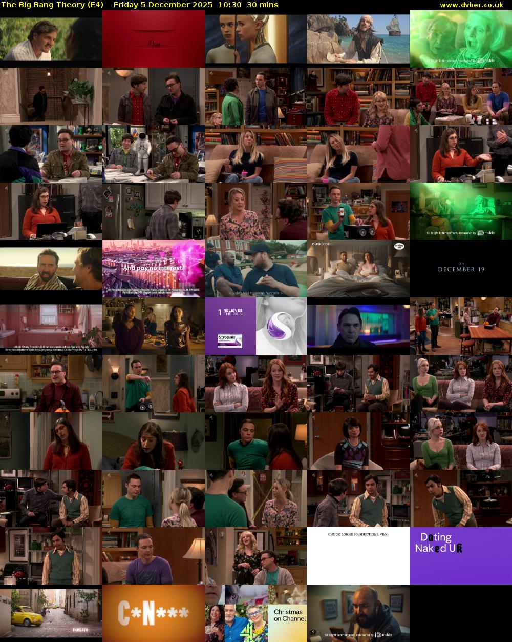 The Big Bang Theory (E4) Friday 5 December 2025 10:30 - 11:00